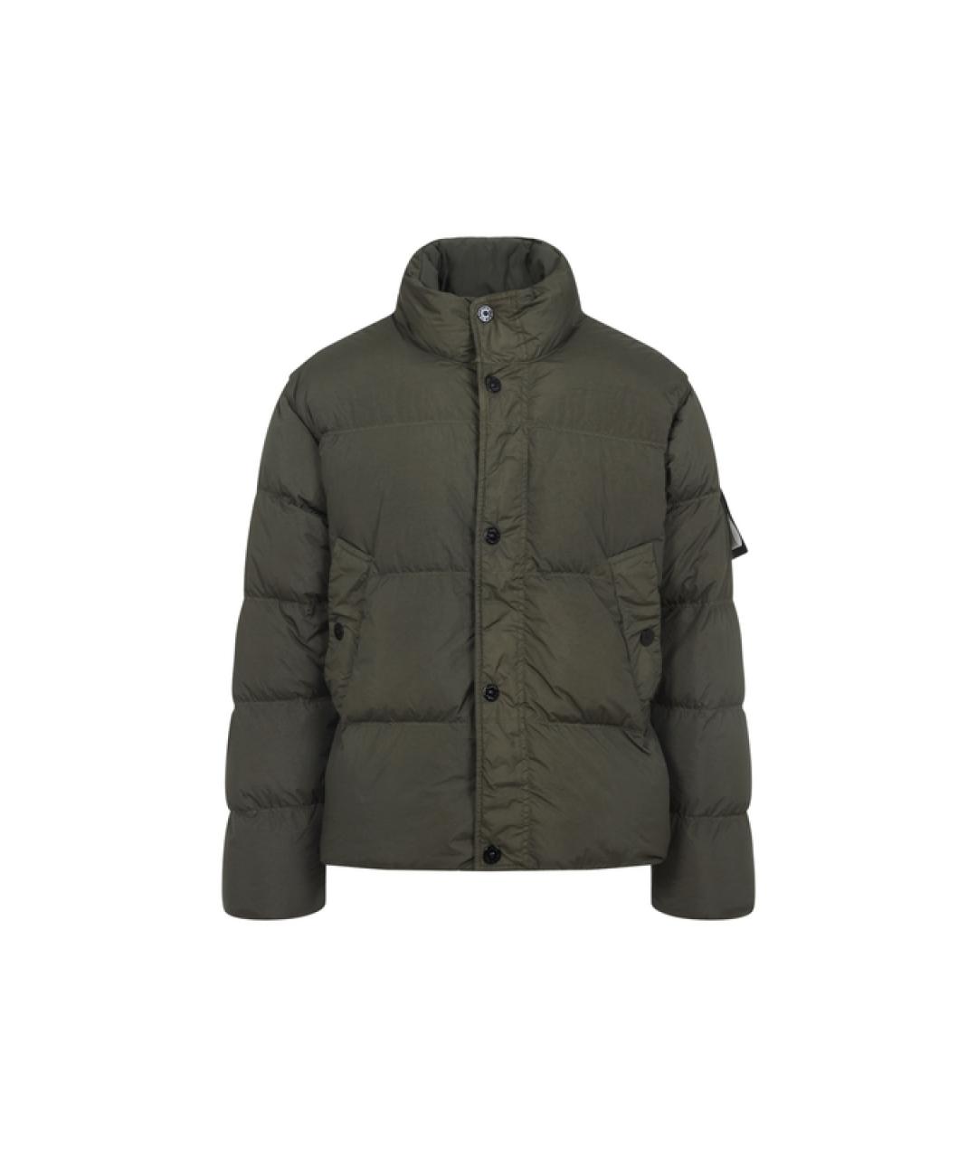 STONE ISLAND Хаки полиамидовая куртка, фото 5