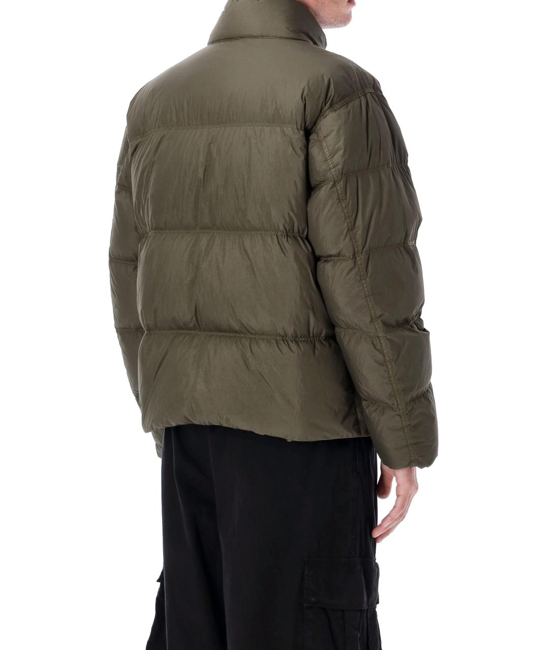 STONE ISLAND Хаки полиамидовая куртка, фото 3