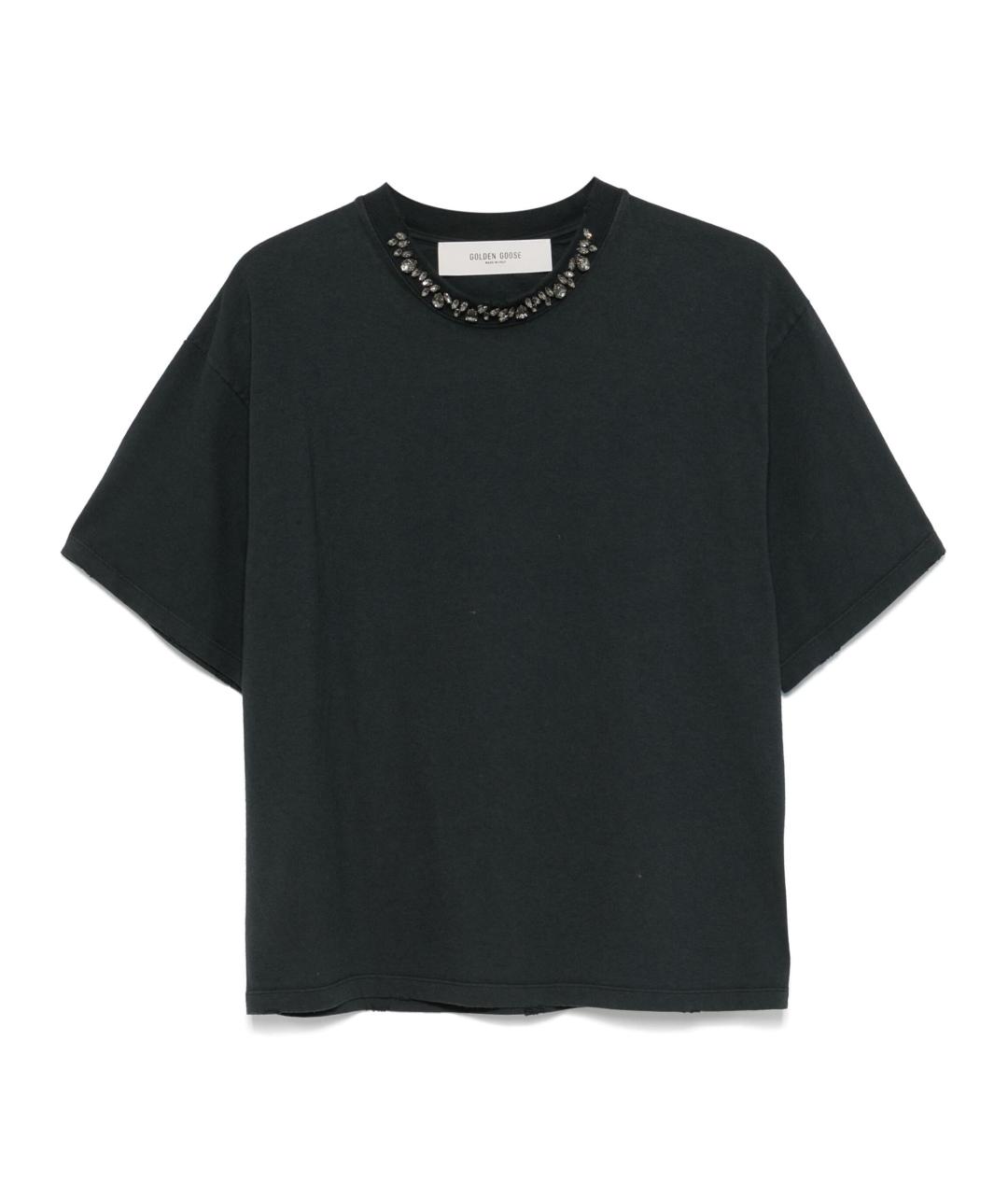 GOLDEN GOOSE DELUXE BRAND Серая хлопковая футболка, фото 1