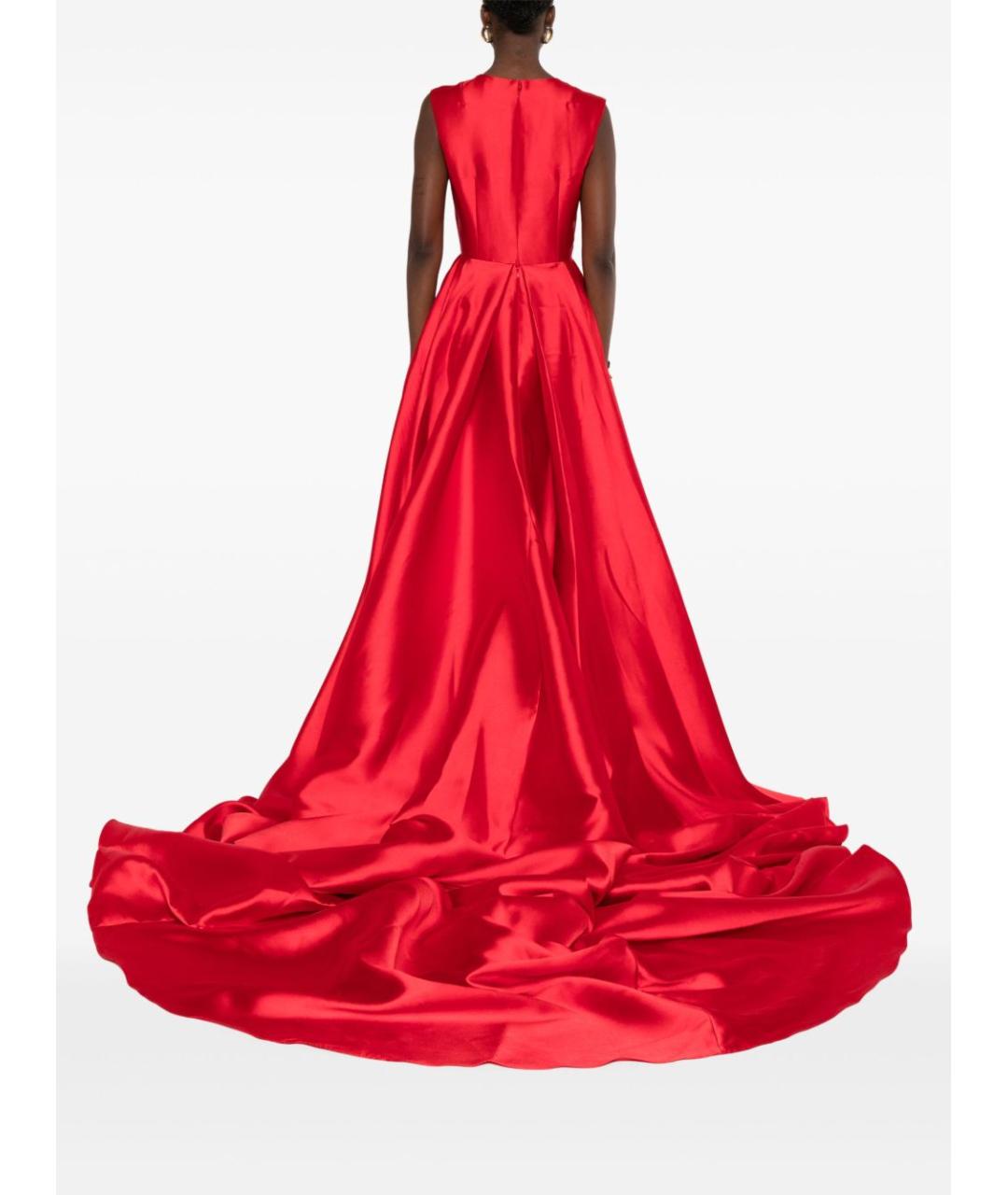 SOLACE LONDON Красное полиэстеровое вечернее платье, фото 5