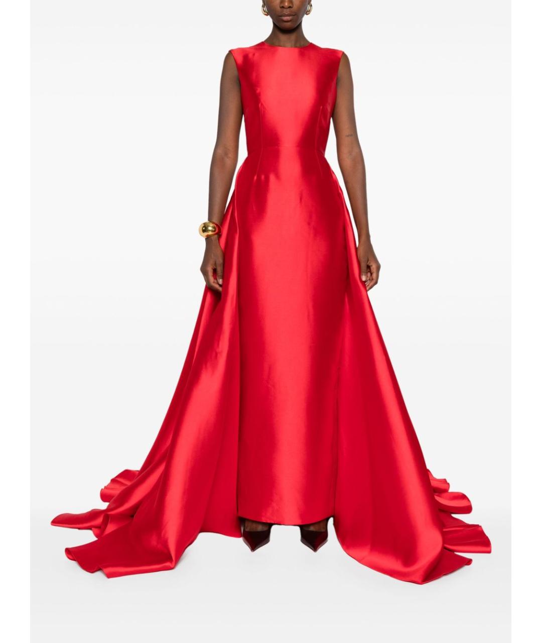 SOLACE LONDON Красное полиэстеровое вечернее платье, фото 2