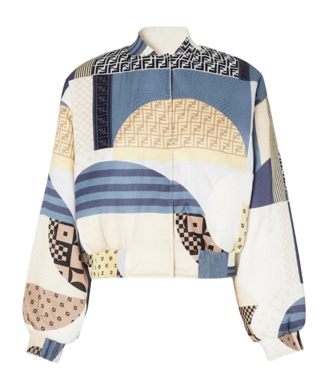 FENDI Мульти вискозная куртка, фото 1