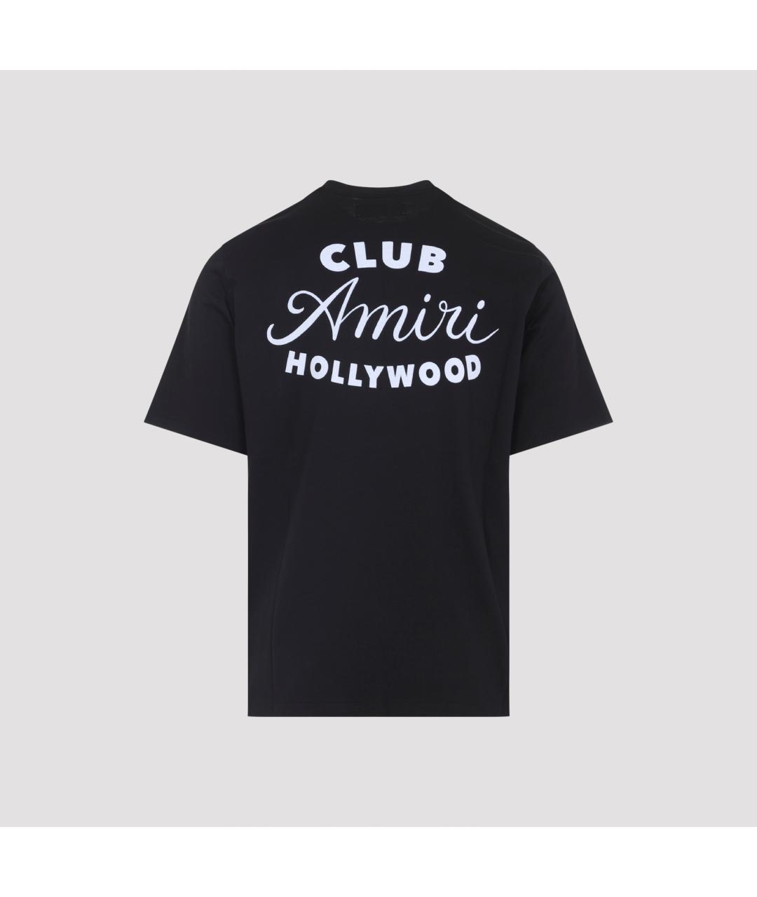 AMIRI Черная хлопковая футболка, фото 2
