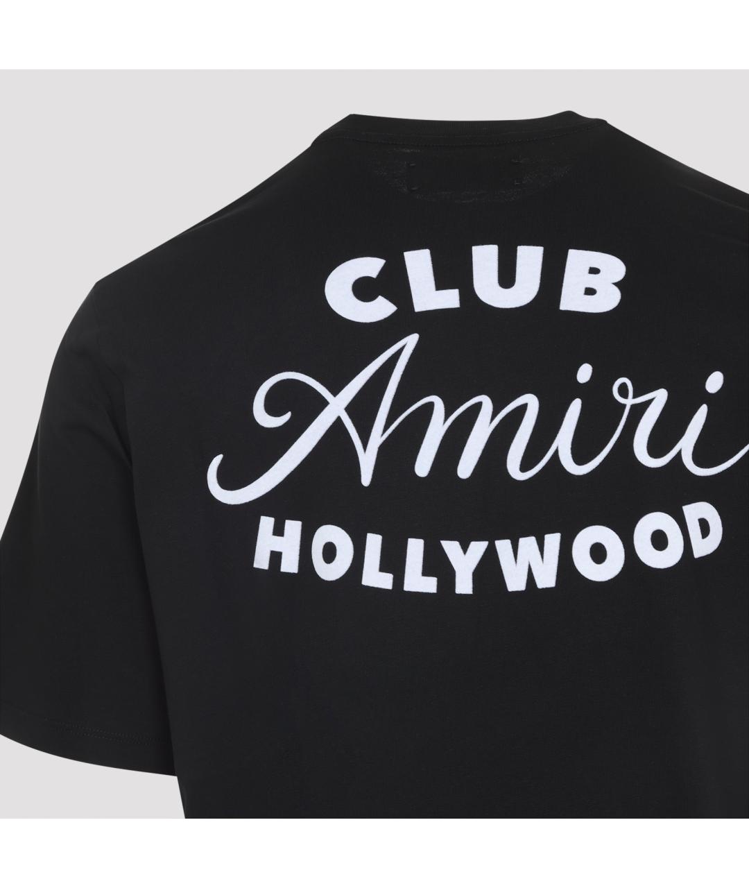 AMIRI Черная хлопковая футболка, фото 4