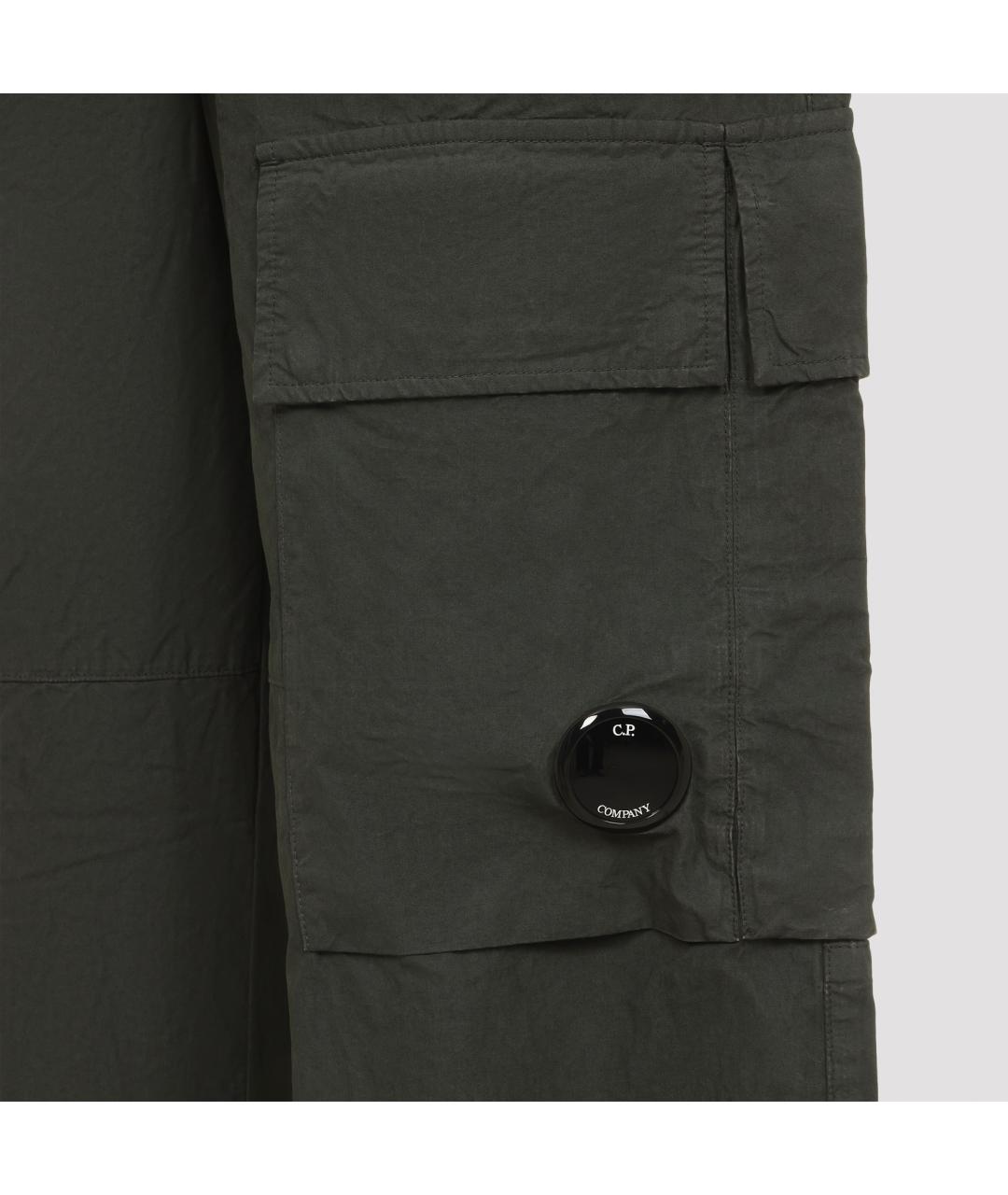 CP COMPANY Зеленые хлопковые повседневные брюки, фото 3