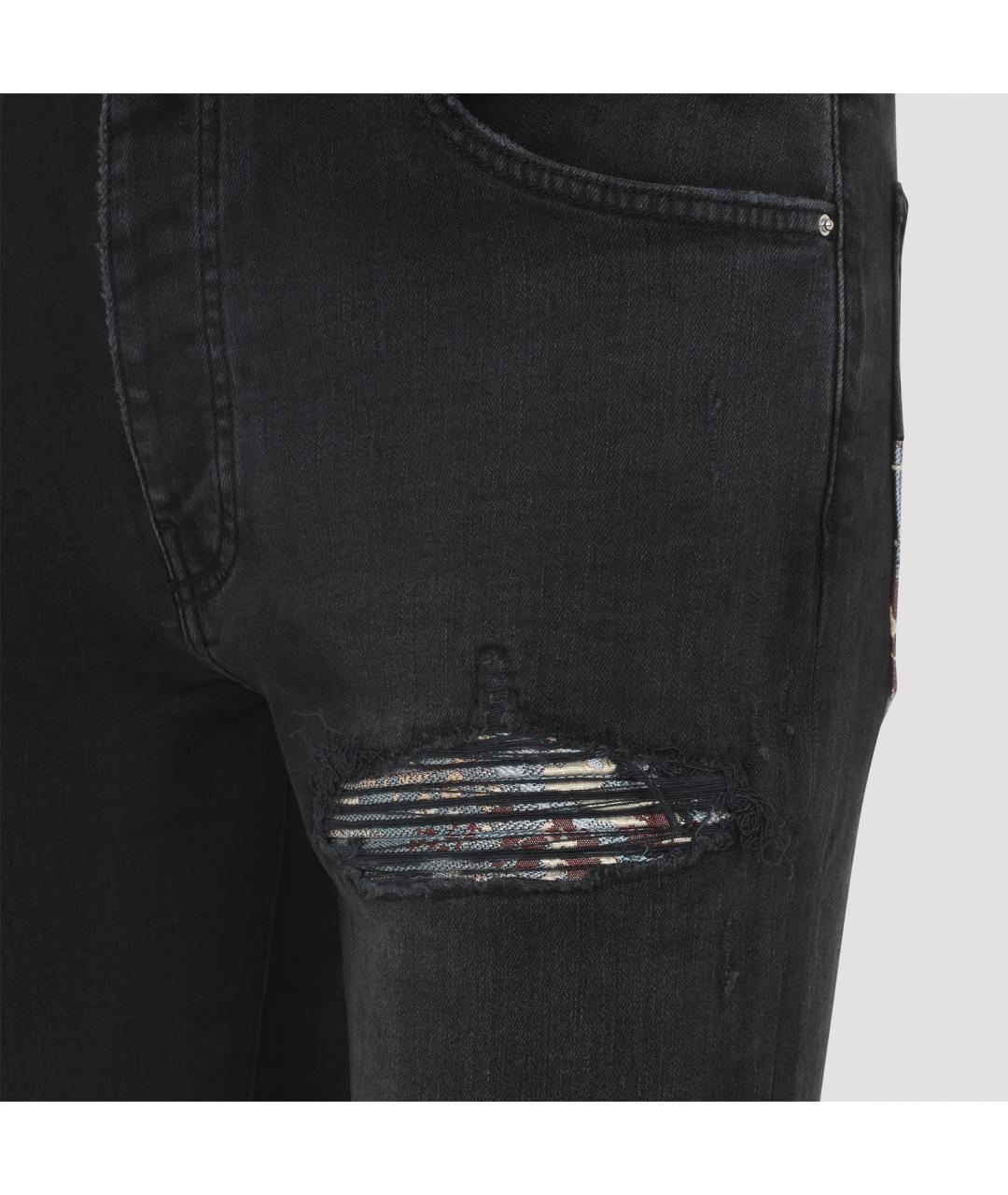 AMIRI Черные хлопковые джинсы скинни, фото 4