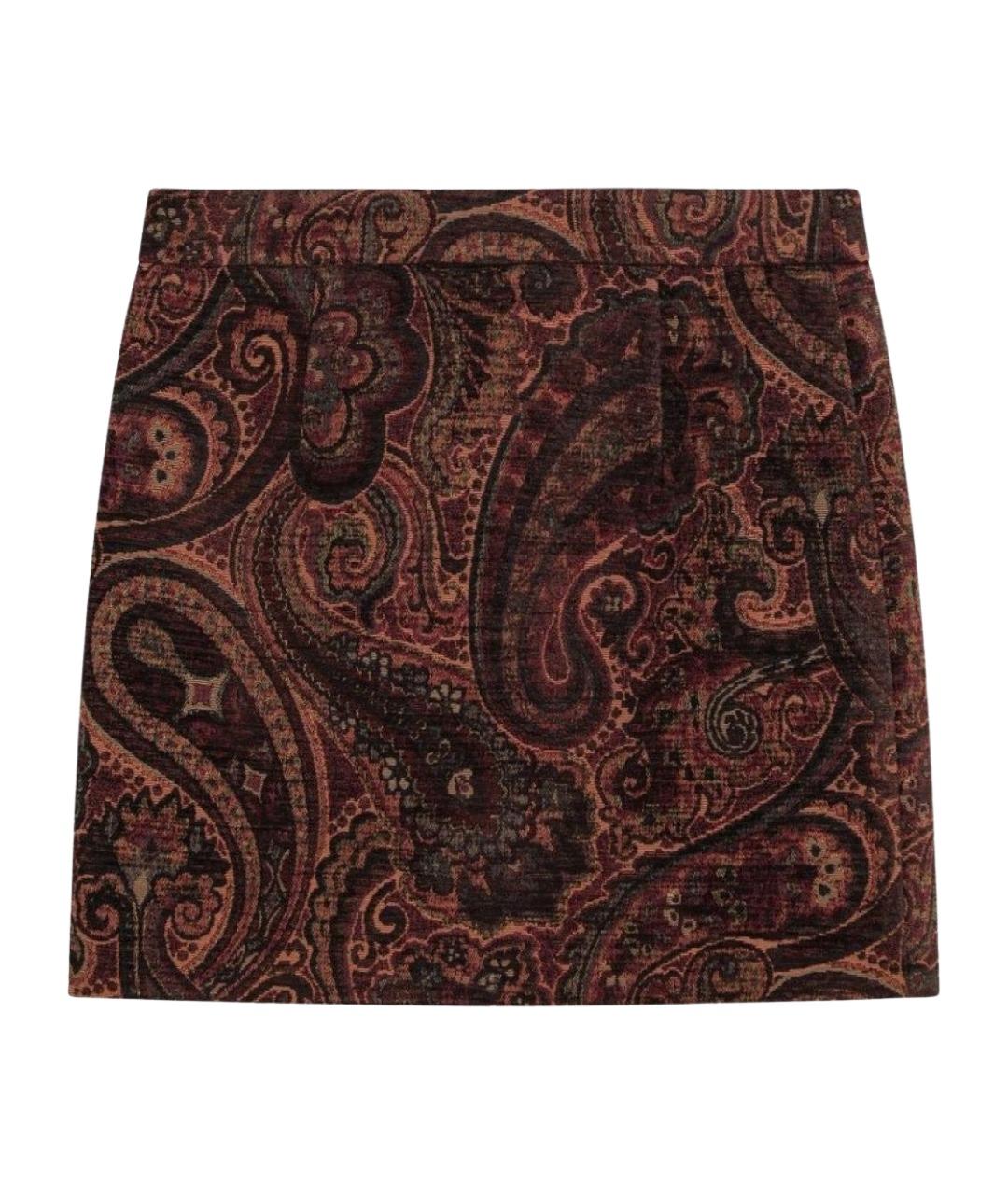 CHLOE Мульти полиэстеровая юбка мини, фото 2