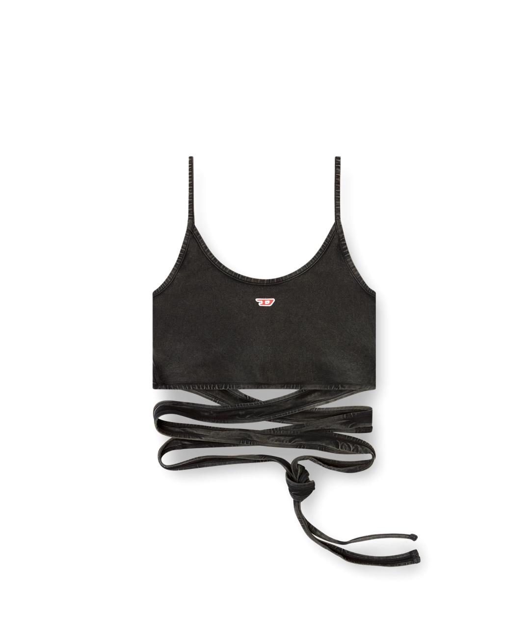 DIESEL Черная хлопковая майка, фото 1