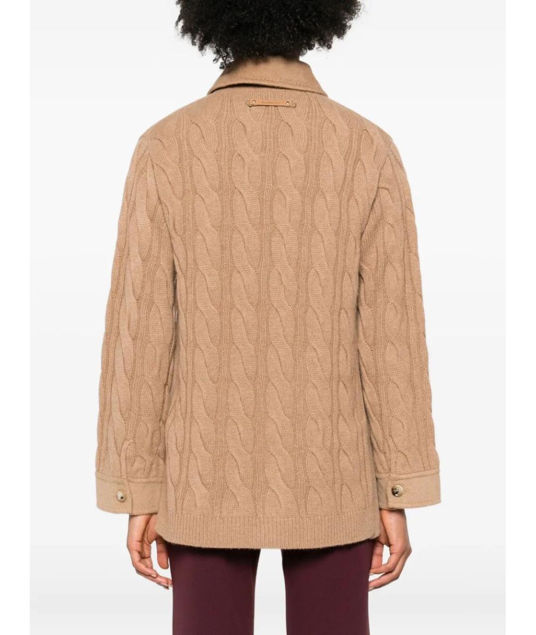 MAX MARA Бежевое шерстяное пальто, фото 4