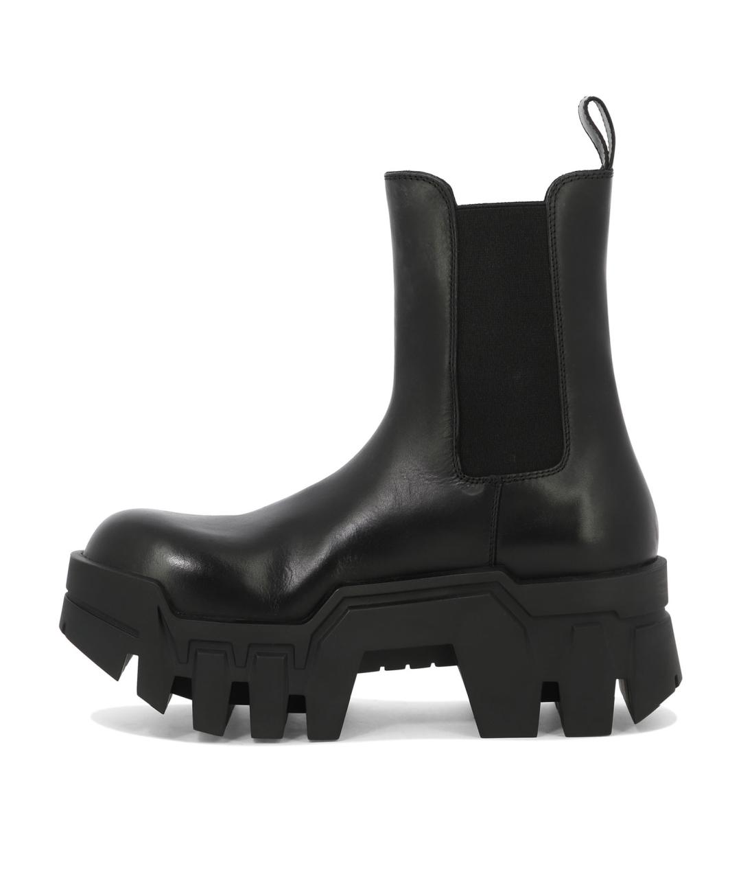 BALENCIAGA Черные кожаные ботинки, фото 3