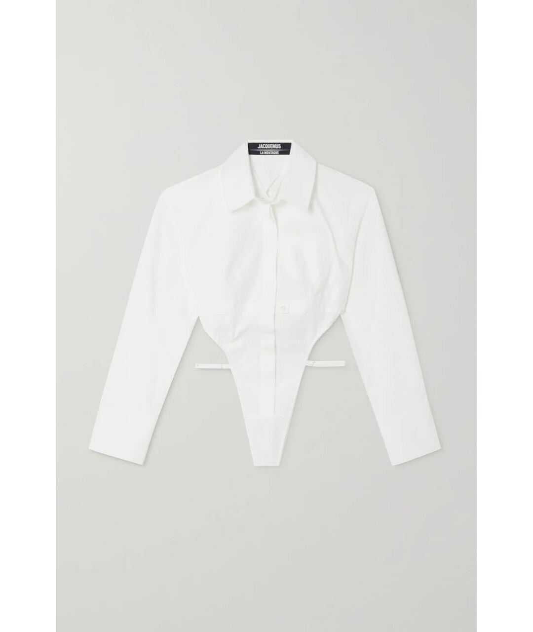 JACQUEMUS Белая хлопковая рубашка, фото 2