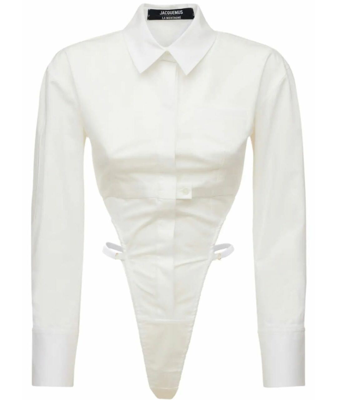 JACQUEMUS Белая хлопковая рубашка, фото 1