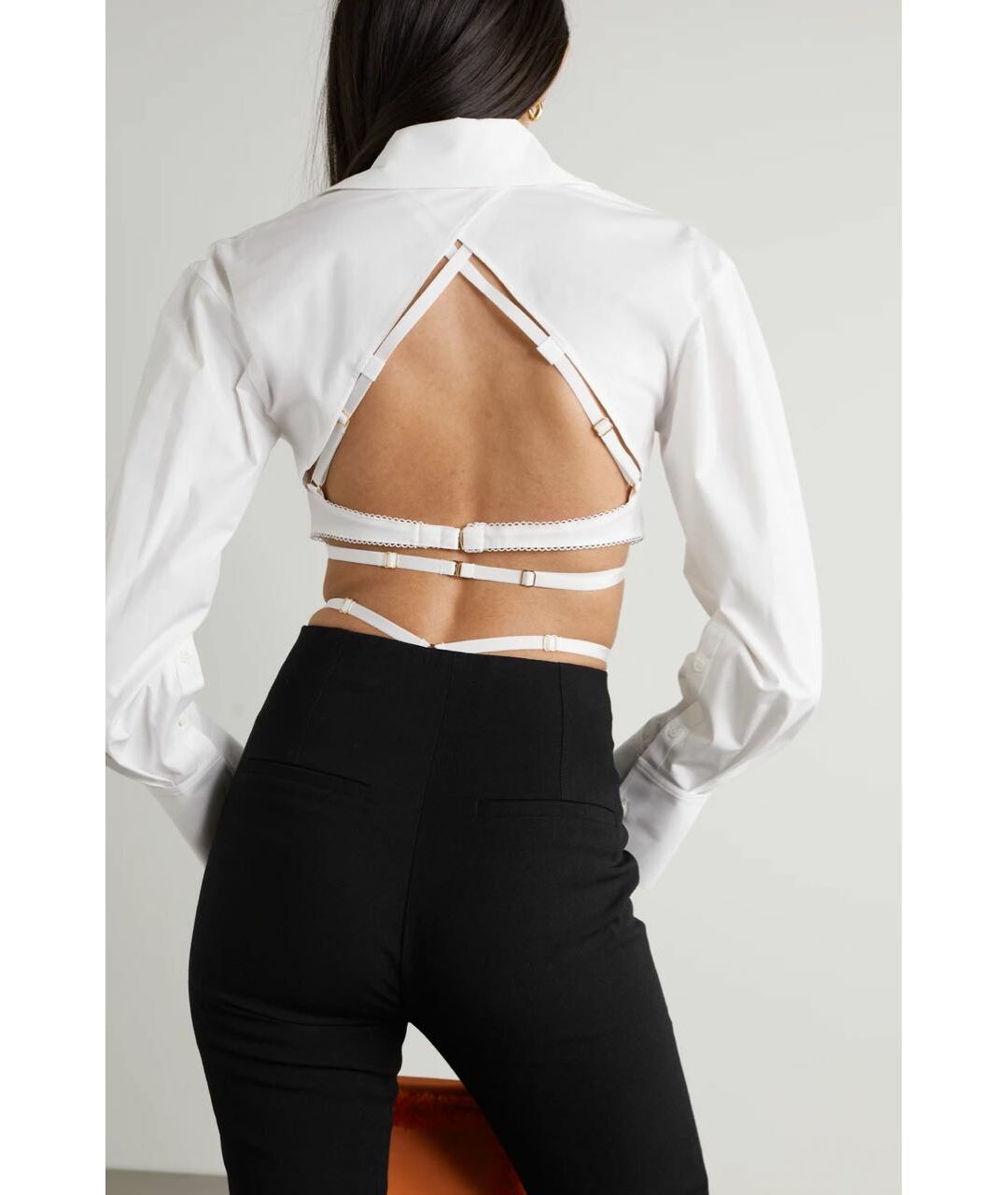 JACQUEMUS Белая хлопковая рубашка, фото 5