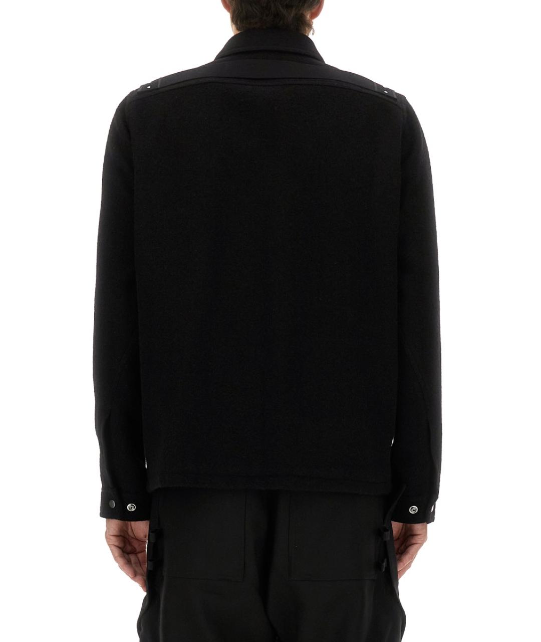 RICK OWENS Черная шерстяная куртка, фото 4