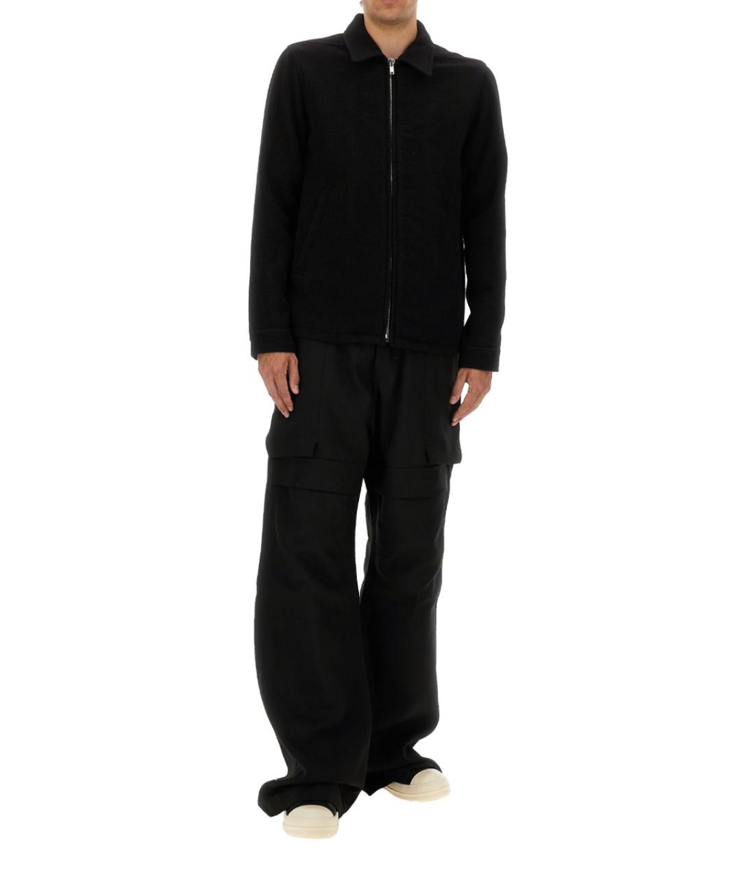 RICK OWENS Черная шерстяная куртка, фото 3