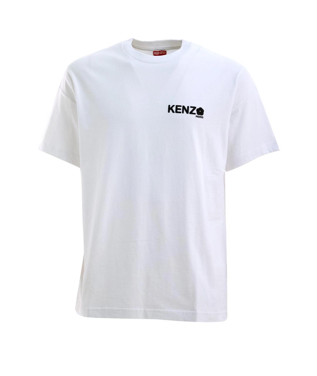 KENZO Белая хлопковая футболка, фото 1