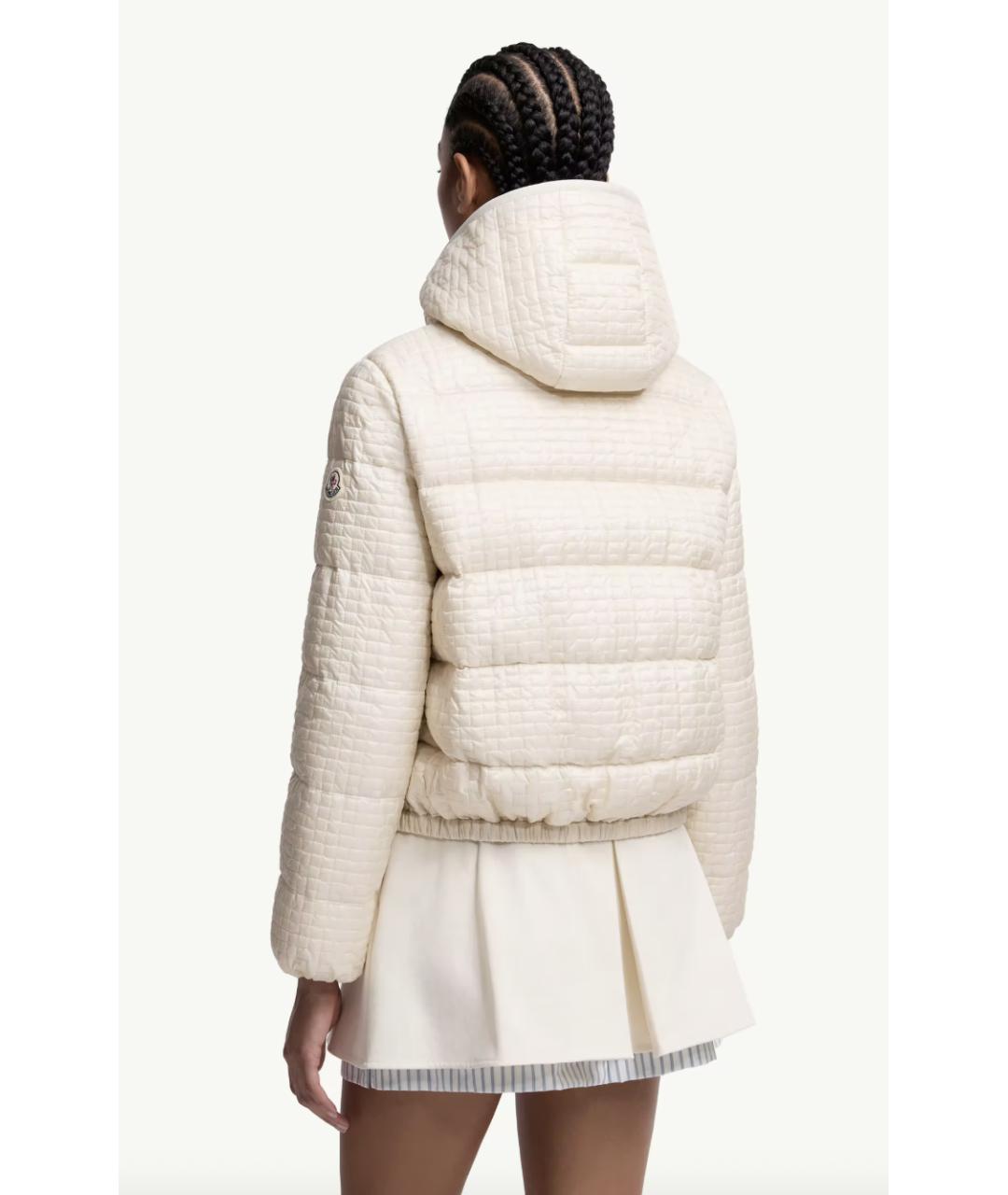 MONCLER Антрацитовый полиэстеровый пуховик, фото 5