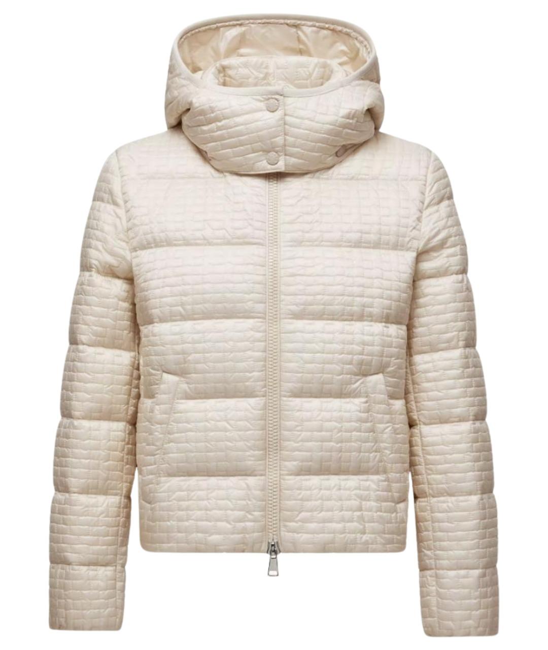 MONCLER Антрацитовый полиэстеровый пуховик, фото 1