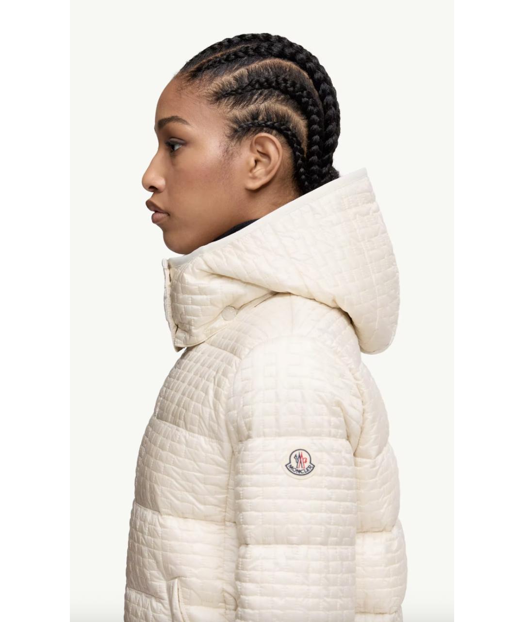 MONCLER Антрацитовый полиэстеровый пуховик, фото 4