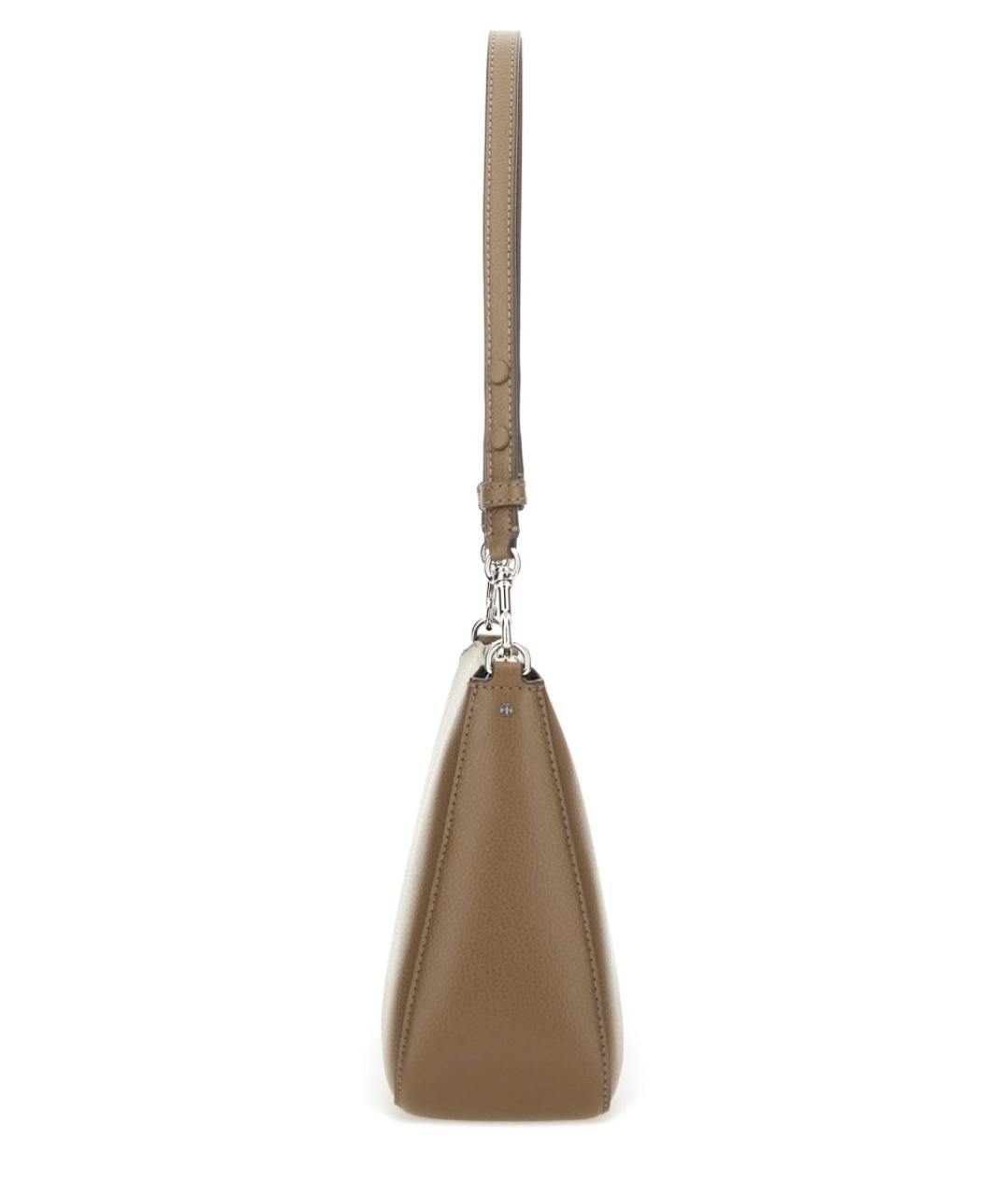 TORY BURCH Коричневая кожаная сумка через плечо, фото 4