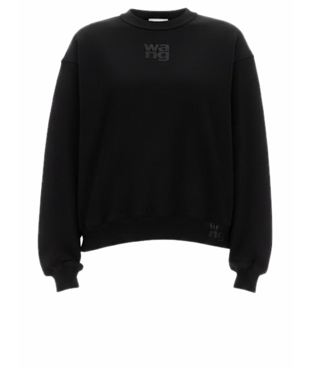 ALEXANDER WANG Черный хлопковый джемпер / свитер, фото 1