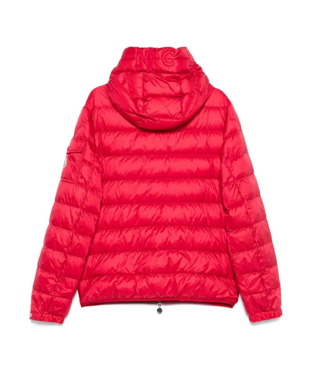 MONCLER Красная полиамидовая куртка, фото 2