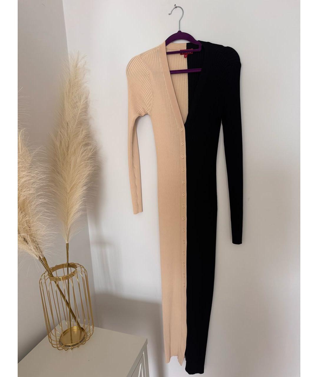 STAUD Черное хлопковое повседневное платье, фото 5