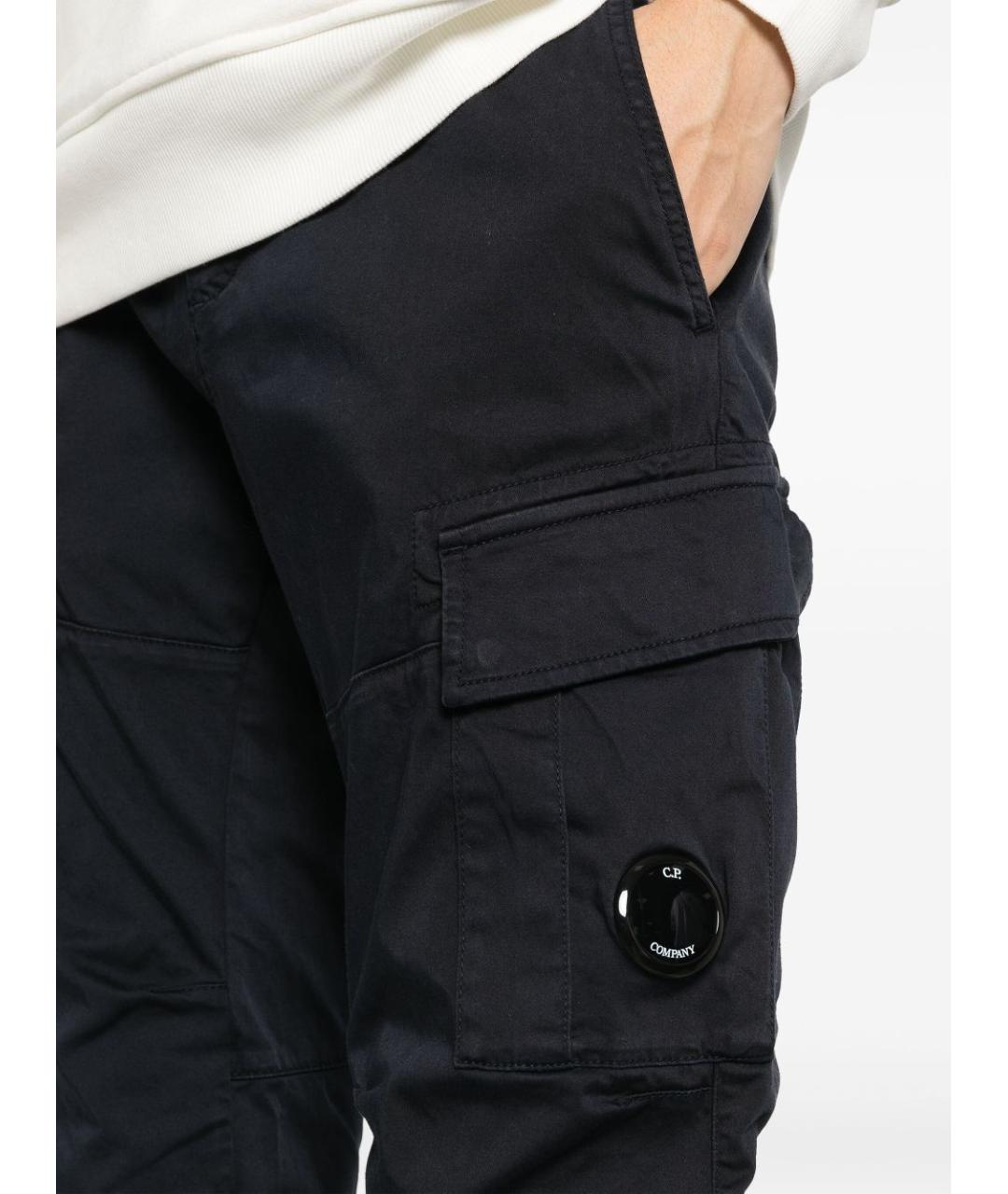 CP COMPANY Темно-синие хлопковые повседневные брюки, фото 4