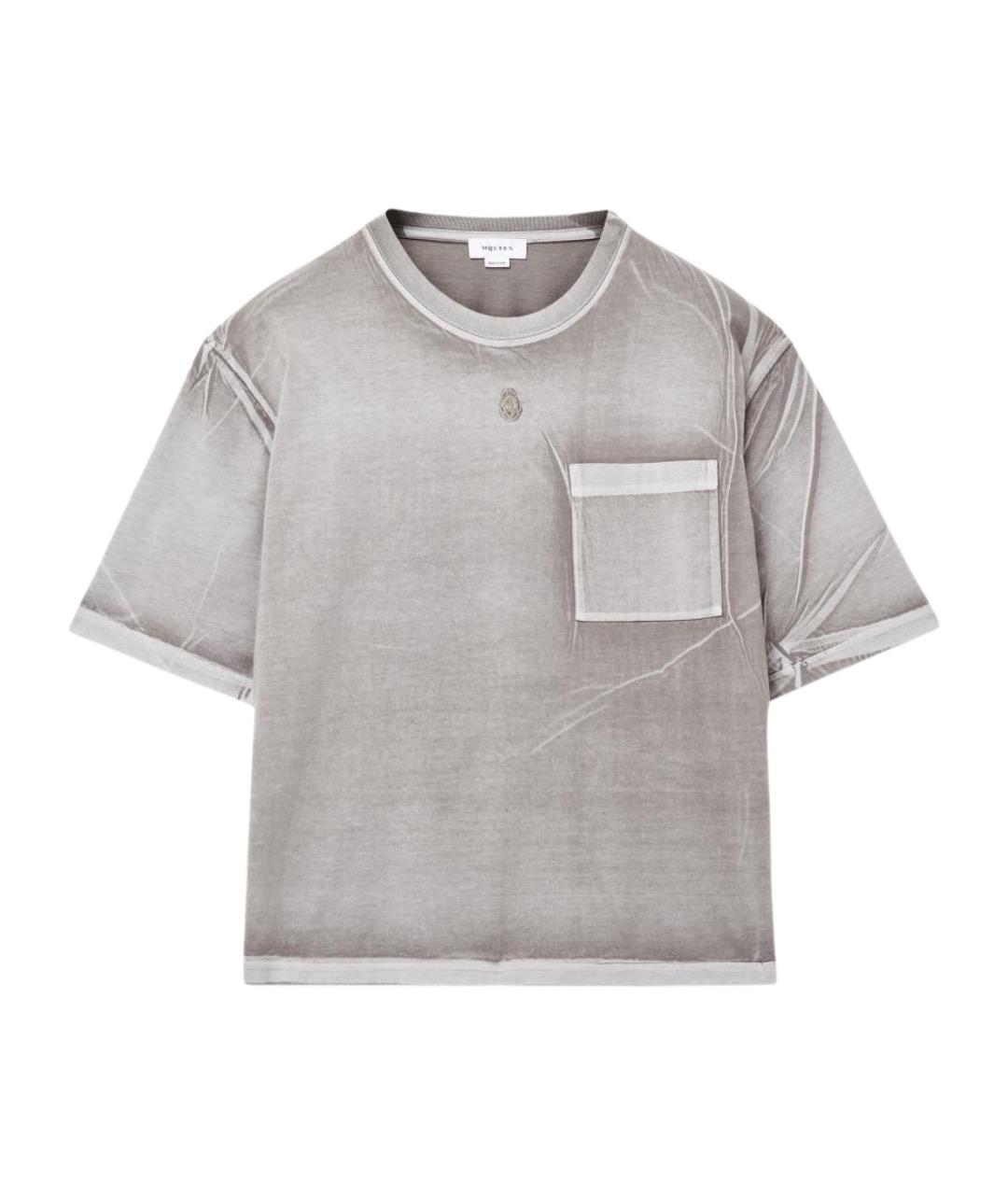 ALEXANDER MCQUEEN Мульти хлопковая футболка, фото 1