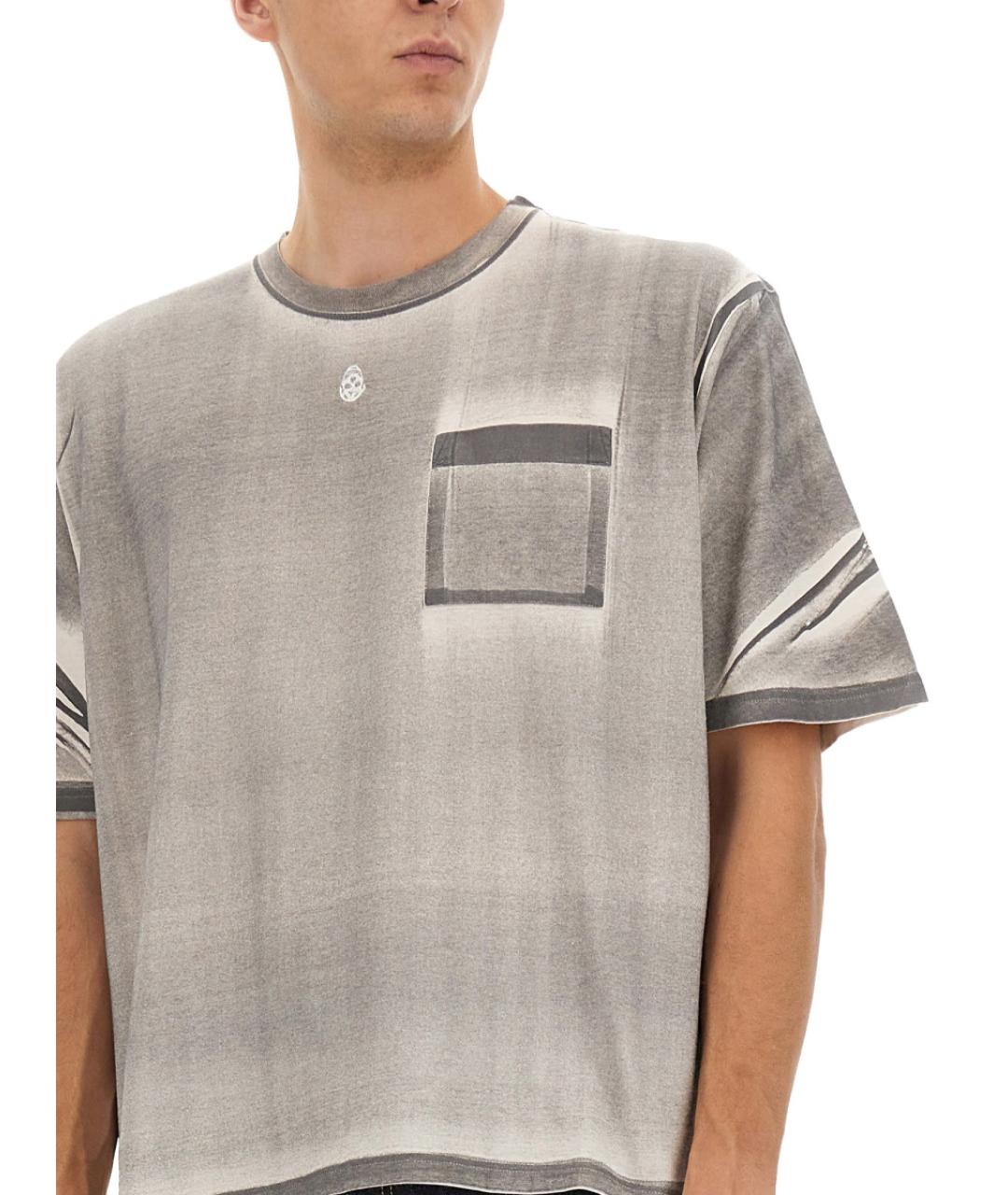 ALEXANDER MCQUEEN Мульти хлопковая футболка, фото 5