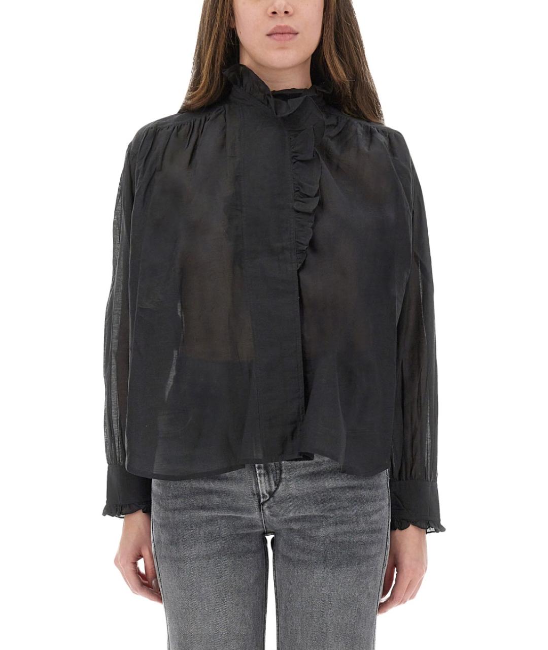 ISABEL MARANT Черная хлопковая рубашка, фото 2