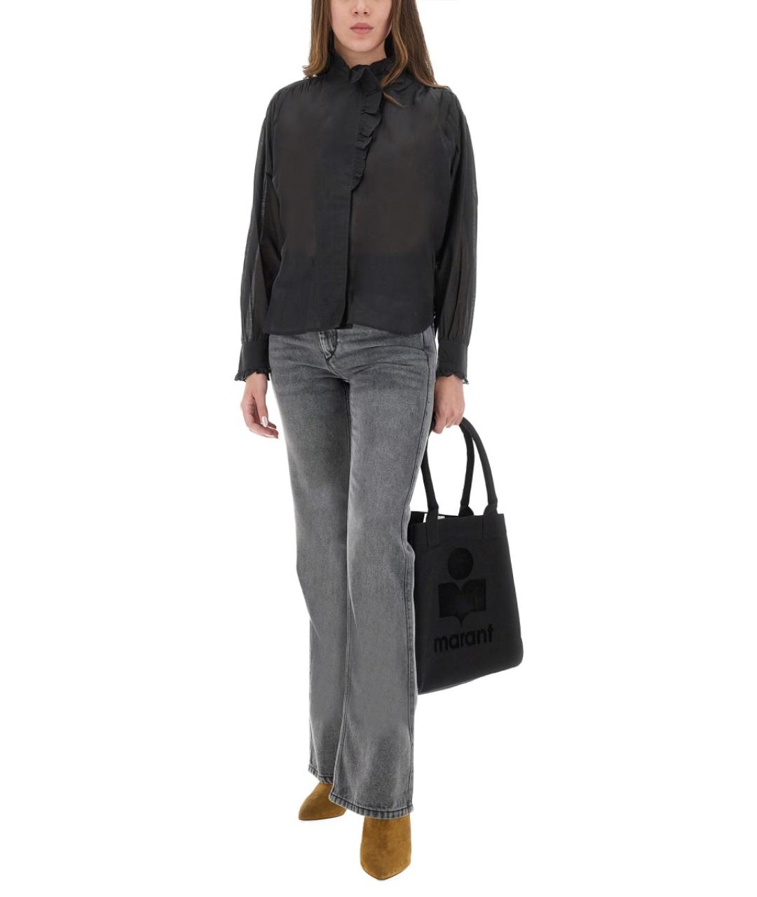 ISABEL MARANT Черная хлопковая рубашка, фото 5