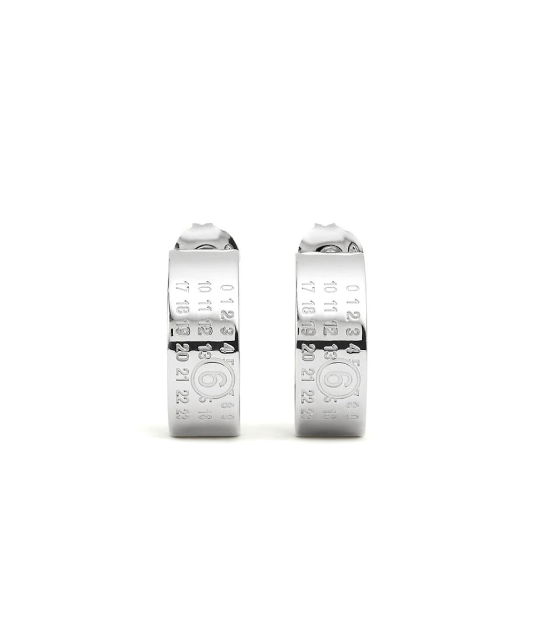 MM6 MAISON MARGIELA Серебряные латунные серьги, фото 2