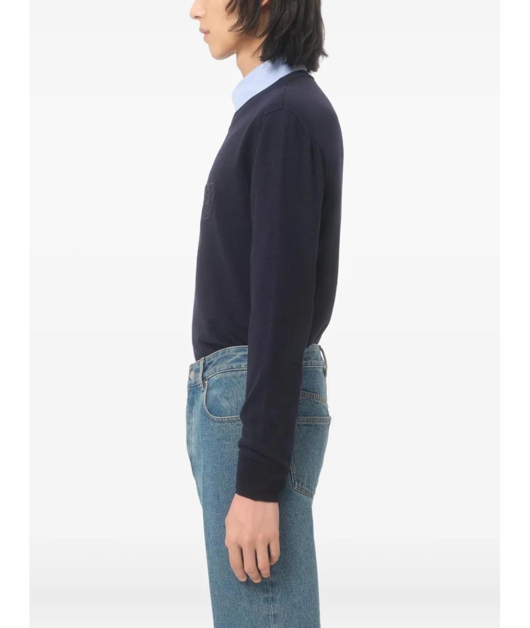 VALENTINO Синий шерстяной джемпер / свитер, фото 5