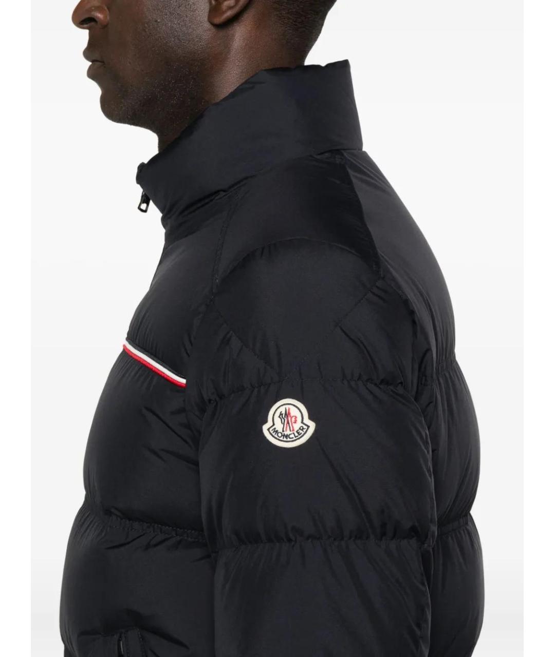MONCLER Темно-синяя полиэстеровая куртка, фото 5