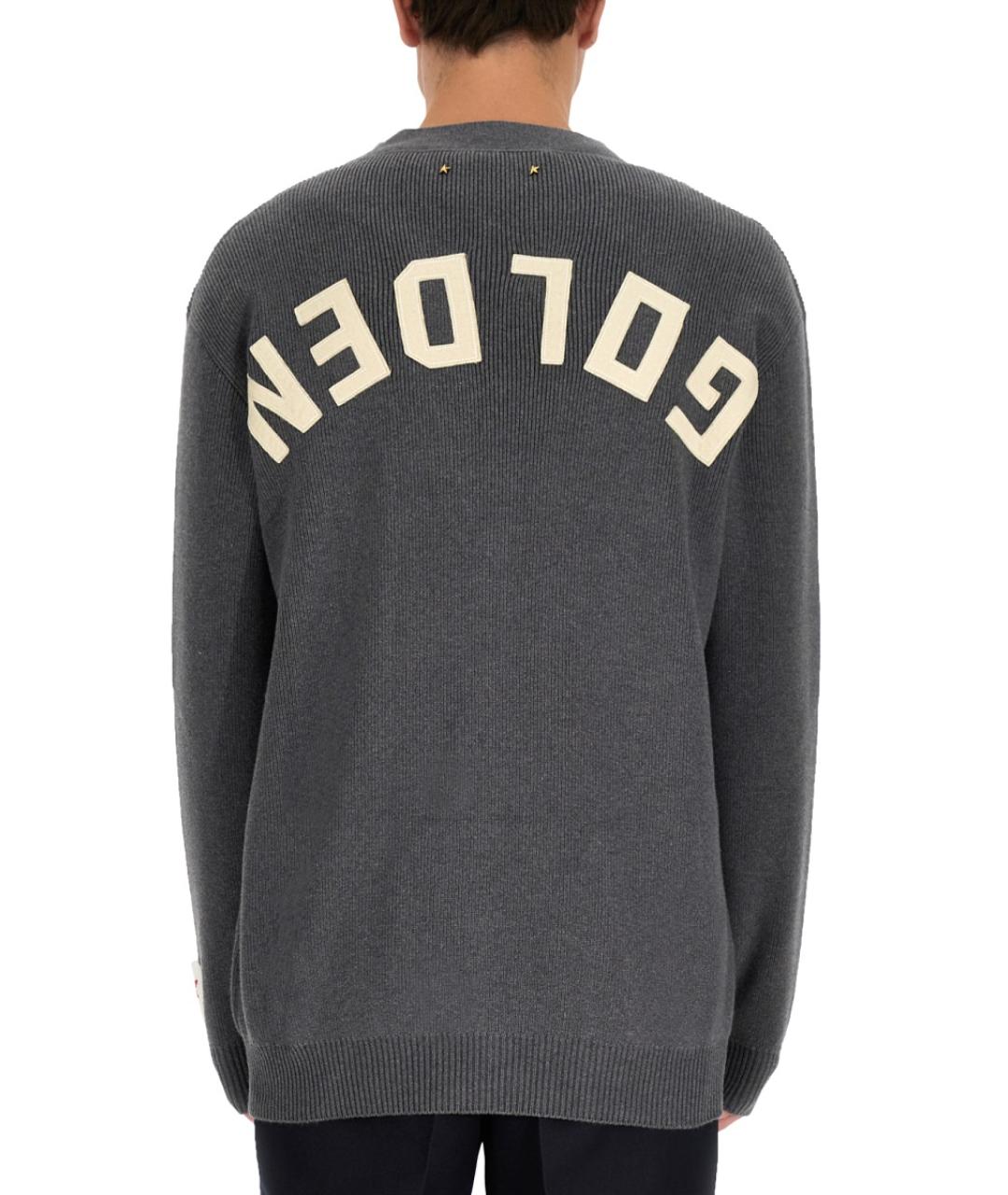 GOLDEN GOOSE DELUXE BRAND Серый хлопковый кардиган, фото 4