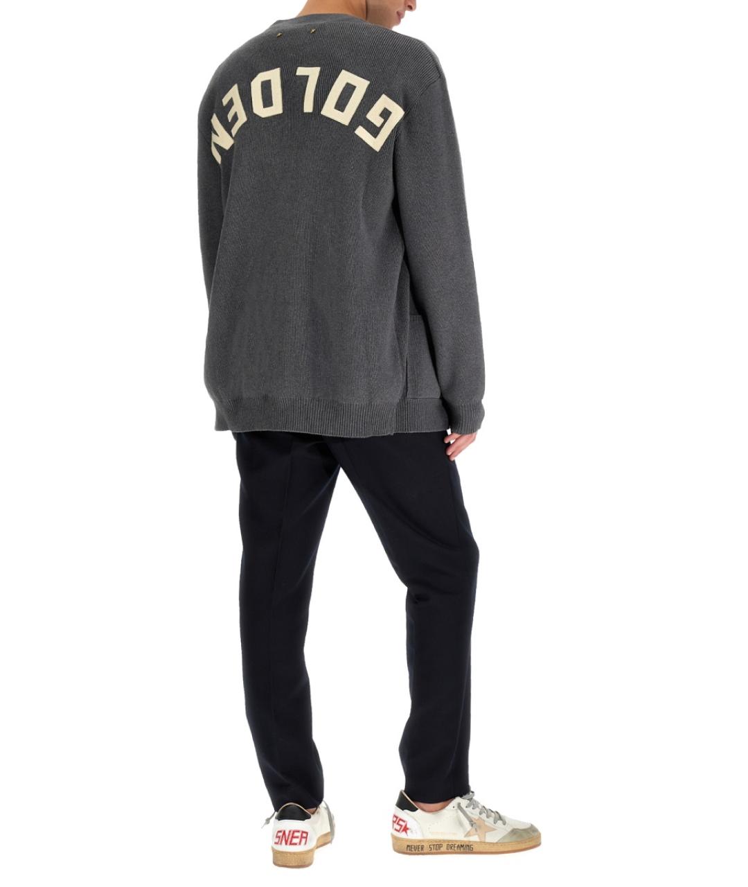 GOLDEN GOOSE DELUXE BRAND Серый хлопковый кардиган, фото 3