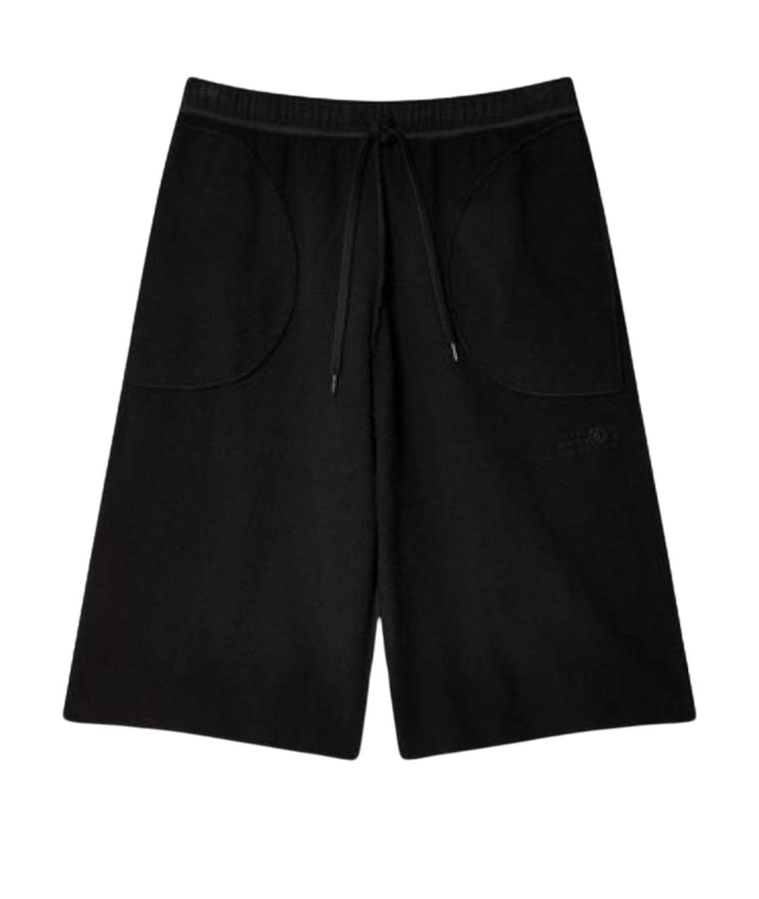 MM6 MAISON MARGIELA Черные хлопковые шорты, фото 1