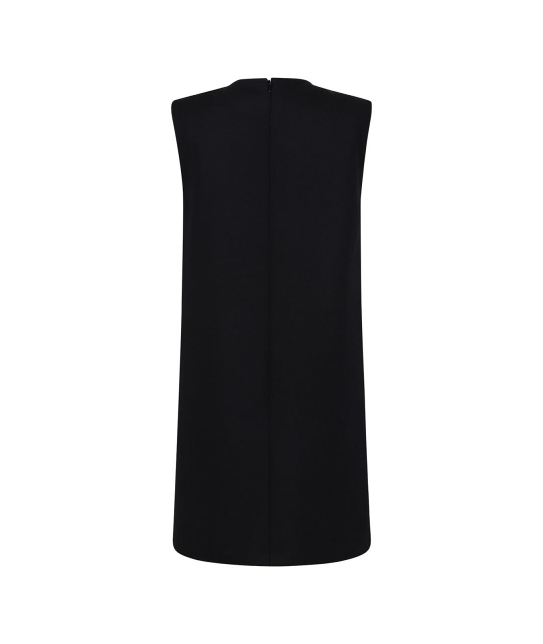 MAX MARA Черное шерстяное повседневное платье, фото 2
