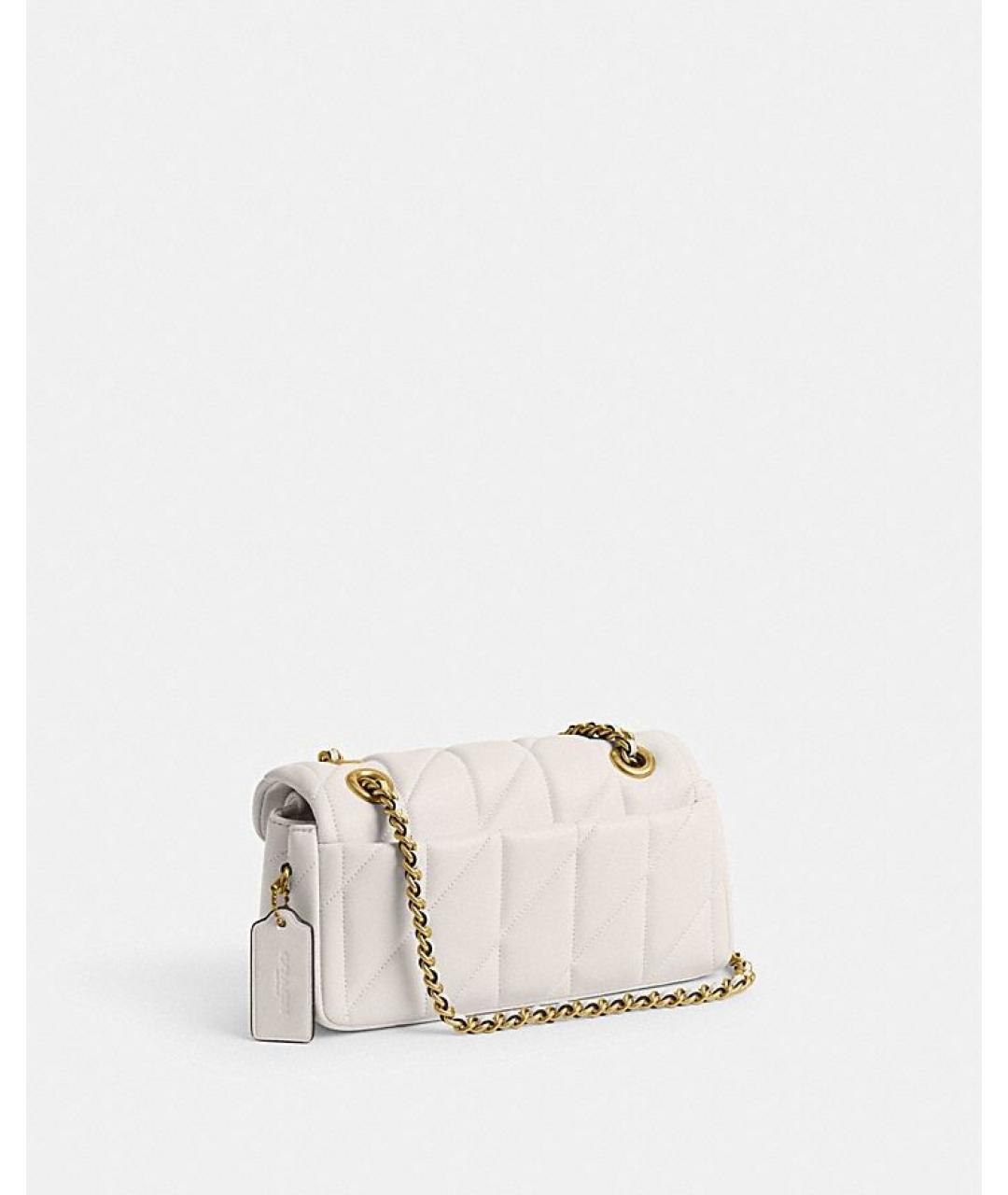 COACH Белая кожаная сумка через плечо, фото 2