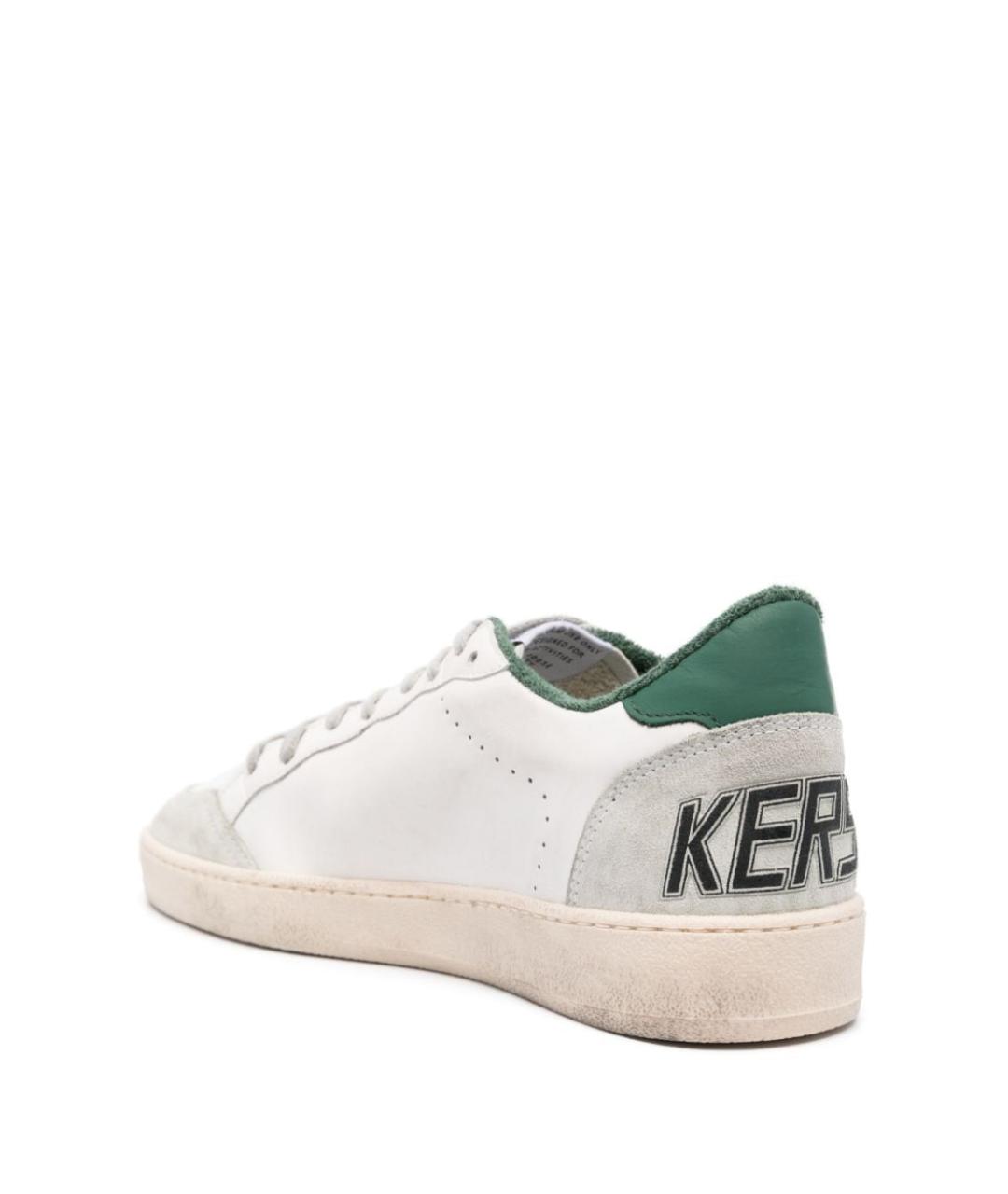 GOLDEN GOOSE DELUXE BRAND Белые кожаные низкие кроссовки / кеды, фото 3