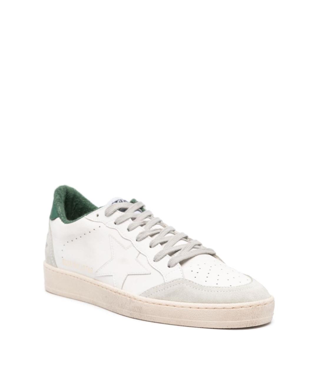 GOLDEN GOOSE DELUXE BRAND Белые кожаные низкие кроссовки / кеды, фото 2