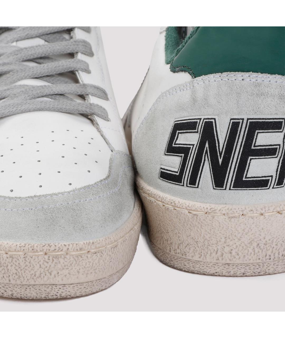 GOLDEN GOOSE DELUXE BRAND Белые кожаные низкие кроссовки / кеды, фото 5