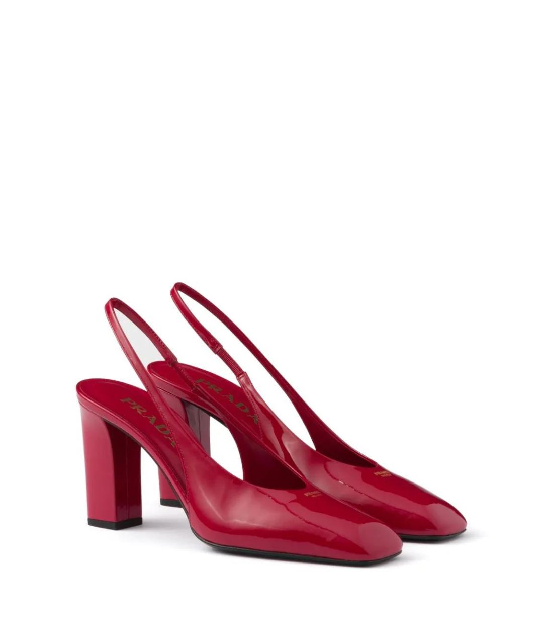 PRADA Красные туфли из лакированной кожи, фото 2