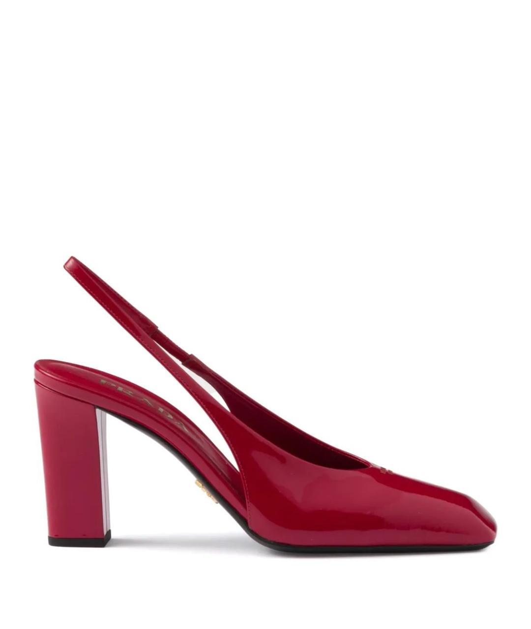 PRADA Красные туфли из лакированной кожи, фото 1