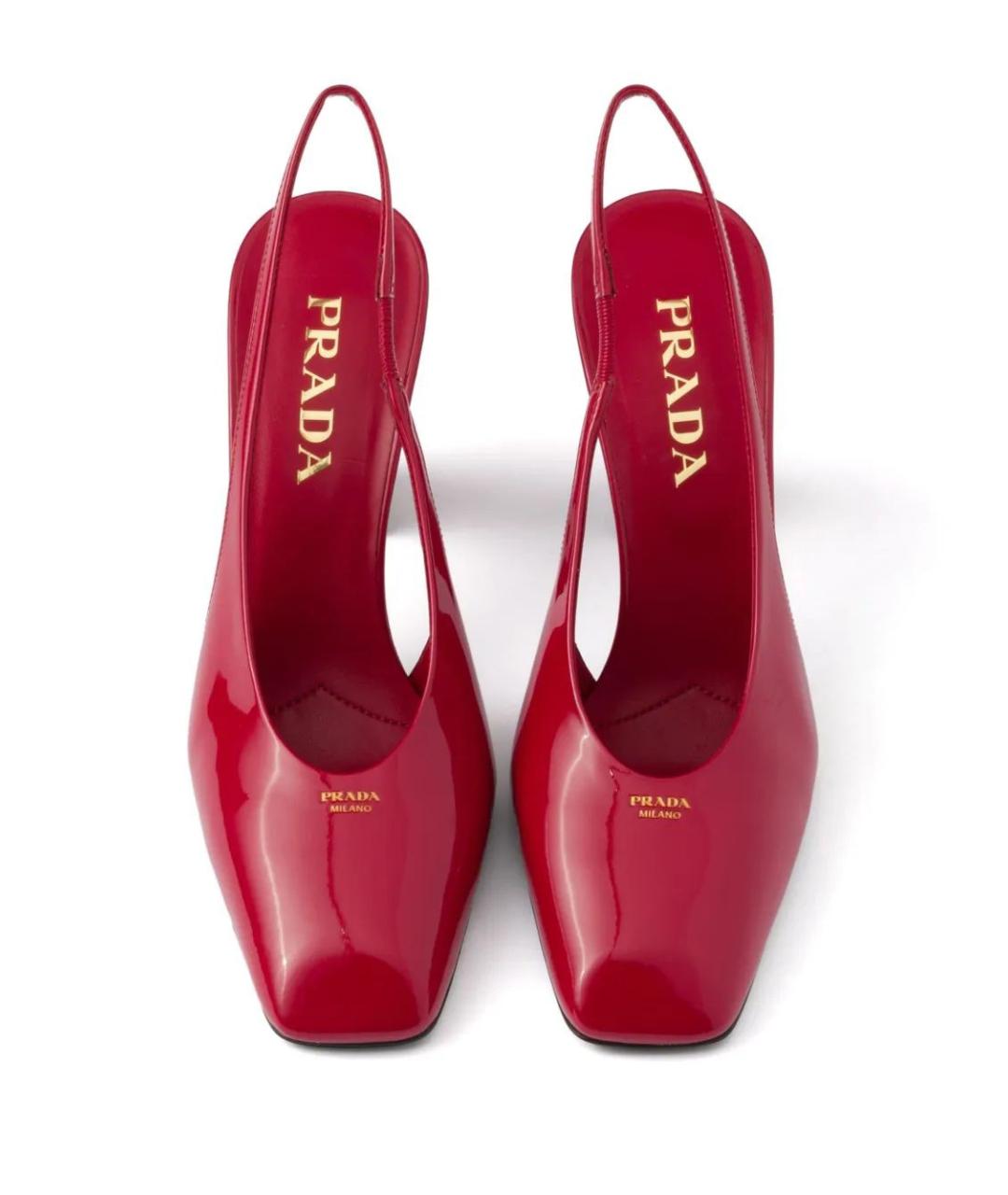 PRADA Красные туфли из лакированной кожи, фото 4
