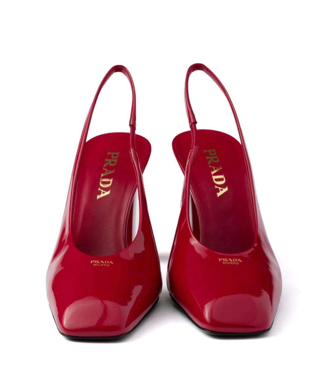 PRADA Красные туфли из лакированной кожи, фото 5