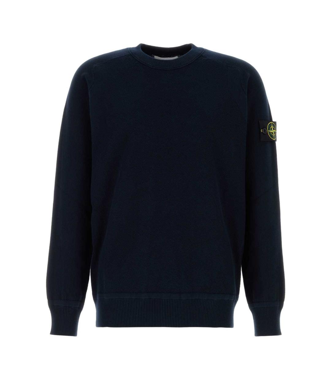 STONE ISLAND Синий хлопковый джемпер / свитер, фото 1