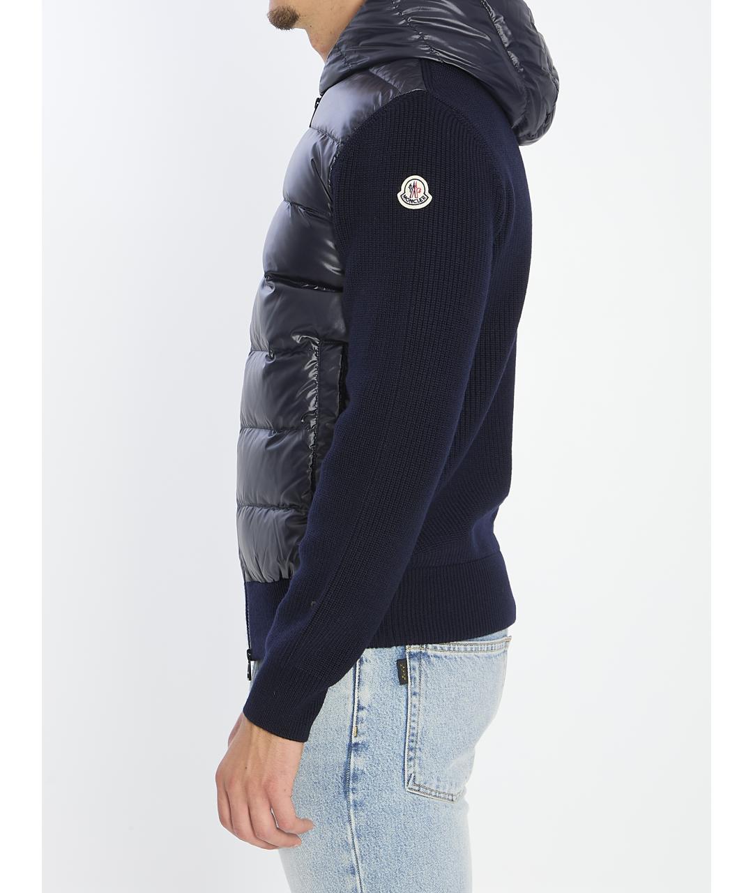 MONCLER Синяя шерстяная куртка, фото 4