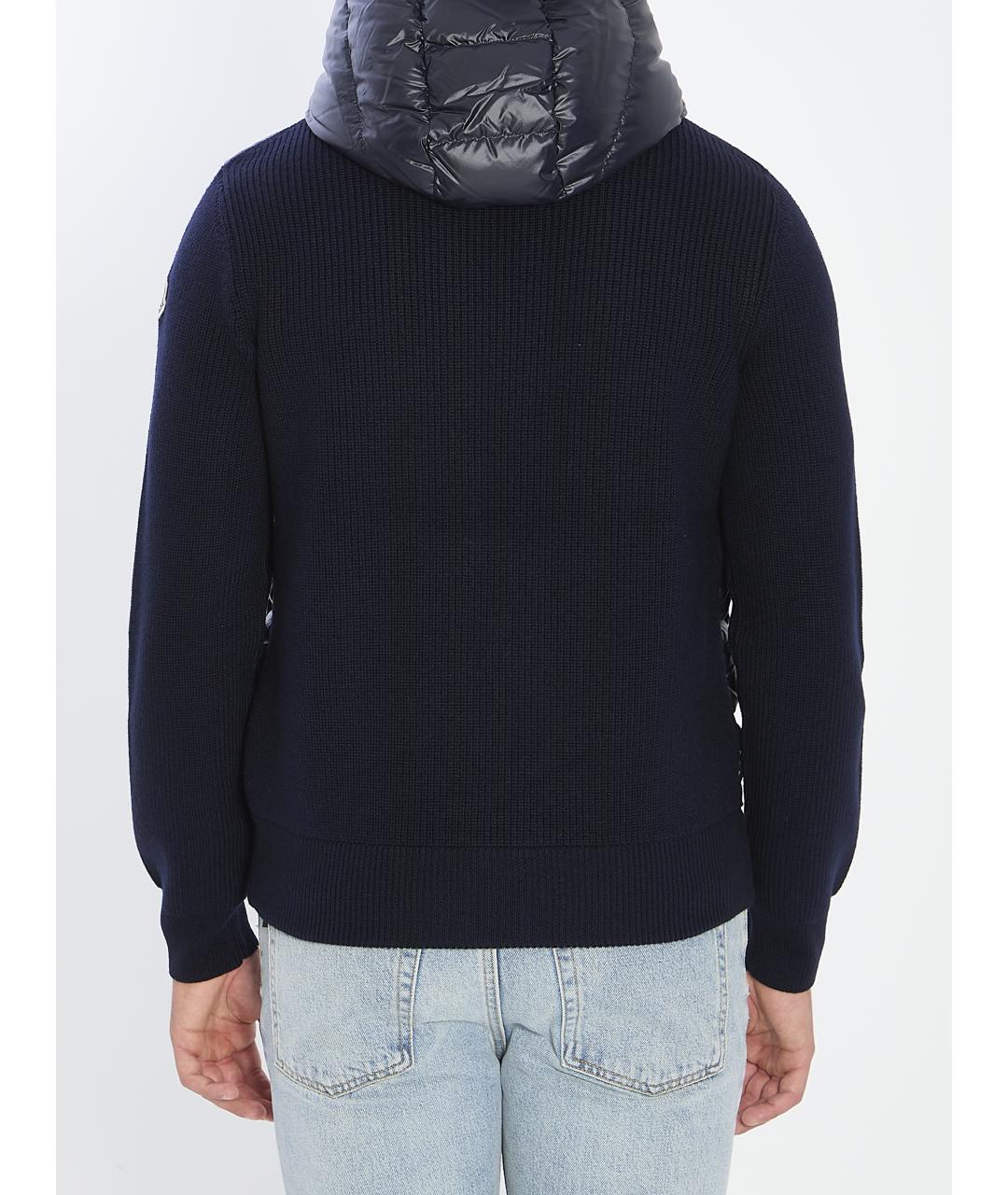 MONCLER Синяя шерстяная куртка, фото 5